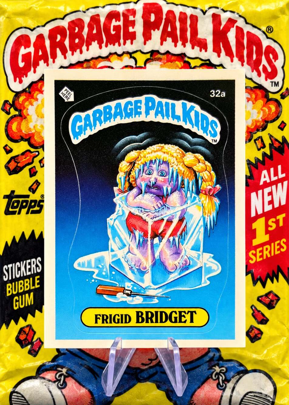 1985 VINTAGE SERIES 1 Topps Garbage Pail Kids 32a Frigid Bridget Trading Card